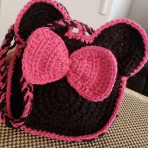Crochet Minnie Mouse Bag For Baby Girl